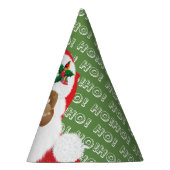 アフリカンアメリカンサンタクロースのクリスマスホリデー パーティーハット (右)