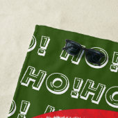 アフリカンアメリカンサンタクロースのクリスマスホリデー ビーチタオル (インサイチュ)