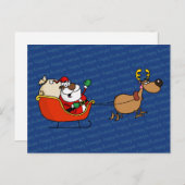 アフリカンアメリカンサンタクロースクワンザお祝い ポストカード (正面/裏面)