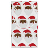 アフリカンアメリカンサンタクローススモール抱き枕 スモールペーパーバッグ (裏面)