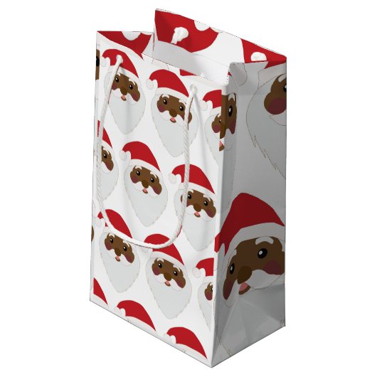 アフリカンアメリカンサンタクローススモール抱き枕 スモールペーパーバッグ (裏面アングル)