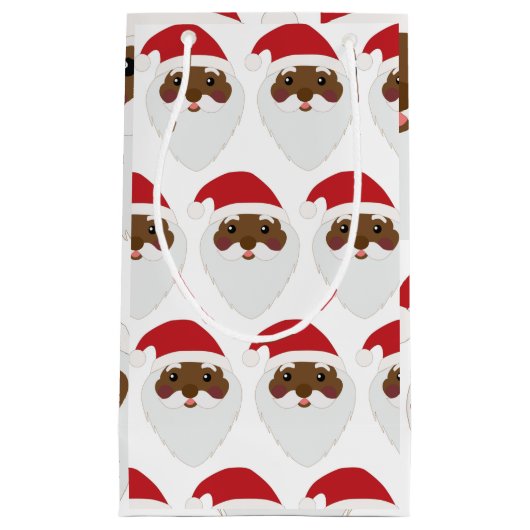 アフリカンアメリカンサンタクローススモール抱き枕 スモールペーパーバッグ (正面)