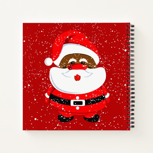 アフリカンアメリカンサンタクロース、クリスマス ノートブック (裏面)