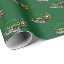 アフリカンアメリカンサンタラッピング紙