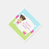 アフリカンアメリカンスリープバースランバーパーティー誕生日 スタンダードカクテルナプキン (角)