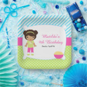 アフリカンアメリカンスリープバースランバーパーティー誕生日 ペーパープレート (パーティー)