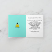 アフリカンアメリカンソンハッピーバースデーカード カード (内部)