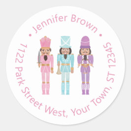 アフリカンアメリカンナツクラッカーホリデイ差出人住所 ラウンドシール