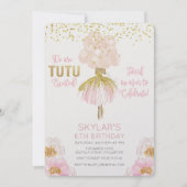 アフリカンアメリカンバレエ誕生日招待状 招待状 (正面)