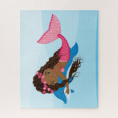 アフリカンアメリカンビューティフルマーメイドジグソーパズル ジグソーパズル (縦)