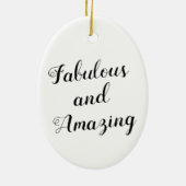 アフリカンアメリカンファブルースディバセラミックオーナメント セラミックオーナメント (裏面)