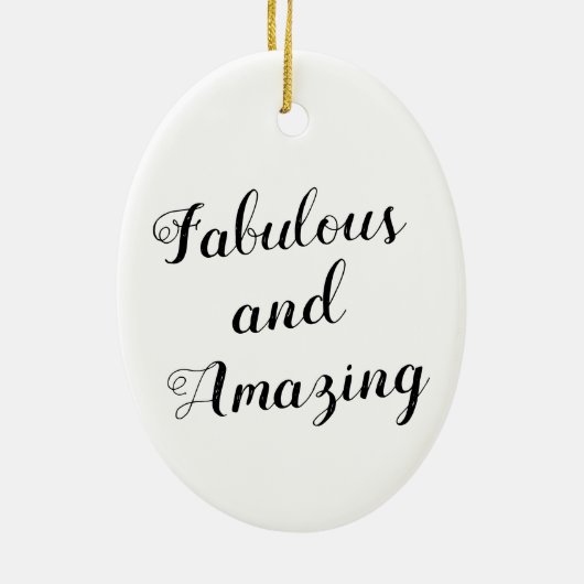 アフリカンアメリカンファブルースディバセラミックオーナメント セラミックオーナメント (裏面)