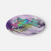 アフリカンアメリカンフェアリー&レインボー誕生日 ペーパープレート (アングル)