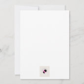 アフリカンアメリカンブライダルシャワーガーデン招待状 招待状 (裏面)