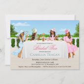 アフリカンアメリカンブライダルティーパーティの招待状 招待状 (正面)