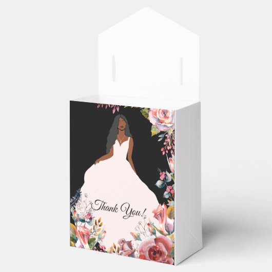 アフリカンアメリカンブライドブライダルシャワーのビーフボックス フェイバーボックス (オープン)