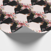アフリカンアメリカンブライドブライダルシャワーギフトラップ ラッピングペーパー (角)