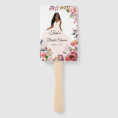 アフリカンアメリカンブライドブライダルシャワーFAn ハンドファン (裏面)