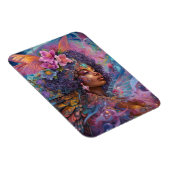 アフリカンアメリカンブラック女神クイーンファンタジーアートM マグネット (右側)