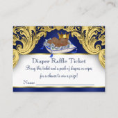 アフリカンアメリカンプリンスおむつラッフルチケット エンクロージャーカード (正面)