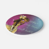 アフリカンアメリカンプリンセスラブル誕生日 ペーパープレート (アングル)