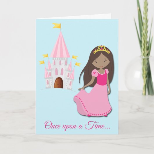 アフリカンアメリカンプリンセス孫娘誕生日 シーズンカード (正面)