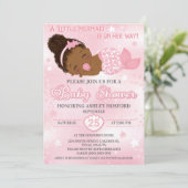 アフリカンアメリカンベビーガールシャワー招待状 招待状 (スタンド正面)