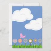 アフリカンアメリカンベビーガールシャワー招待状 招待状 (裏面)