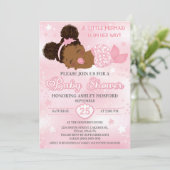 アフリカンアメリカンベビーガールシャワー招待状 招待状 (スタンド正面)