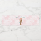 アフリカンアメリカンベビーガール先住民ヘアドレ ペットボトルラベル (シングルラベル)