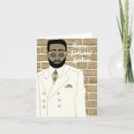 アフリカンアメリカンホワイトスーツブラザー誕生日 カード<br><div class="desc">このカッコいい誕生日カードは、白いスーツとネクタイを着たアフリカ系アメリカ人の男性を特徴としている。お礼を言うために相当な兄のためにこのカードを得なさい。</div>