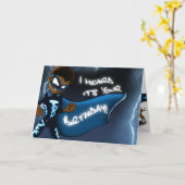 アフリカンアメリカンボーイススーパーヒーロー誕生日カード カード (黄色い花)