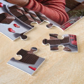 アフリカンアメリカンボーイバレンタインパズル ジグソーパズル (側面)