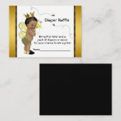 アフリカンアメリカンボーイビーオムツラッフルチケット エンクロージャーカード (正面/裏面)
