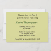 アフリカンアメリカンボーイベビーシャワー招待状 招待状 (裏面)