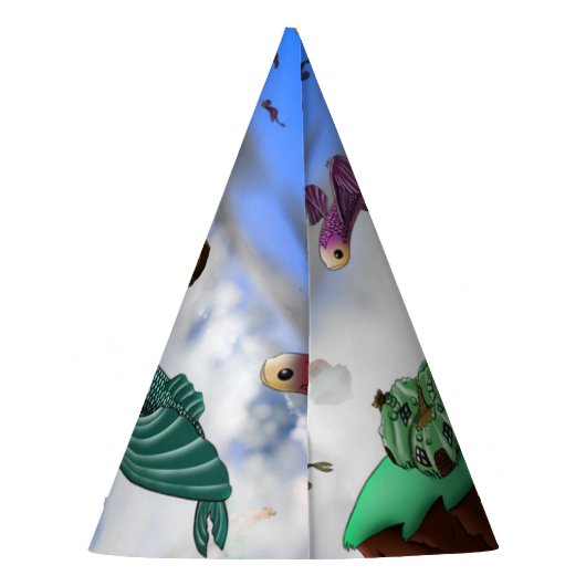 アフリカンアメリカンボーイ誕生日 パーティーハット (裏面)