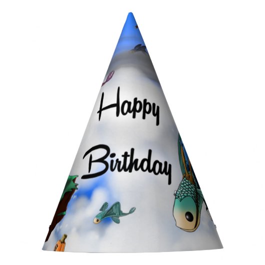 アフリカンアメリカンボーイ誕生日 パーティーハット (正面)