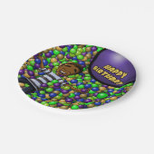 アフリカンアメリカンボーイ誕生日 ペーパープレート (アングル)