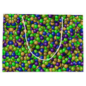 アフリカンアメリカンボーイ誕生日 ラージペーパーバッグ (裏面)