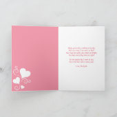 アフリカンアメリカンママ&ドーターピンク誕生日 カード (内部)