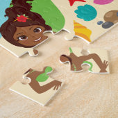 アフリカンアメリカンマーメイドパズル ジグソーパズル (側面)