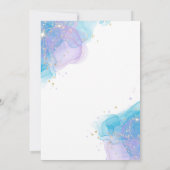 アフリカンアメリカンマーメイド誕生日招待状 招待状 (裏面)