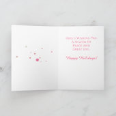 アフリカンアメリカンモダンホリデークリスマスカード 招待状 (内部)