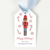 アフリカンアメリカンレッドくるみ割りハッピーホリデー ギフトタグ