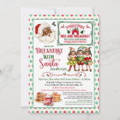 アフリカンアメリカンヴィンテージブレックファーストwith Santa 招待状 (正面)