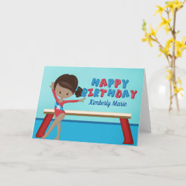 アフリカンアメリカン体操女子体操誕生日 カード