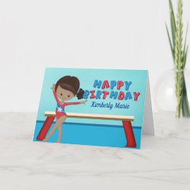 アフリカンアメリカン体操女子体操誕生日 カード
