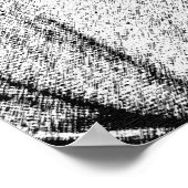 アフリカンアメリカン男性ペンアートスケッチ ポスター (角)