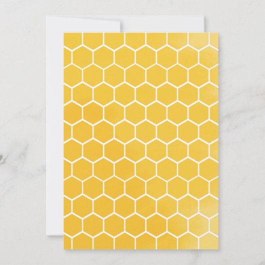 アフリカンアメリカン素朴ビーワイルドフラワー招待状 招待状 (裏面)