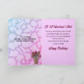 アフリカンアメリカン美しい叔母誕生日カード サンキューカード (内部)